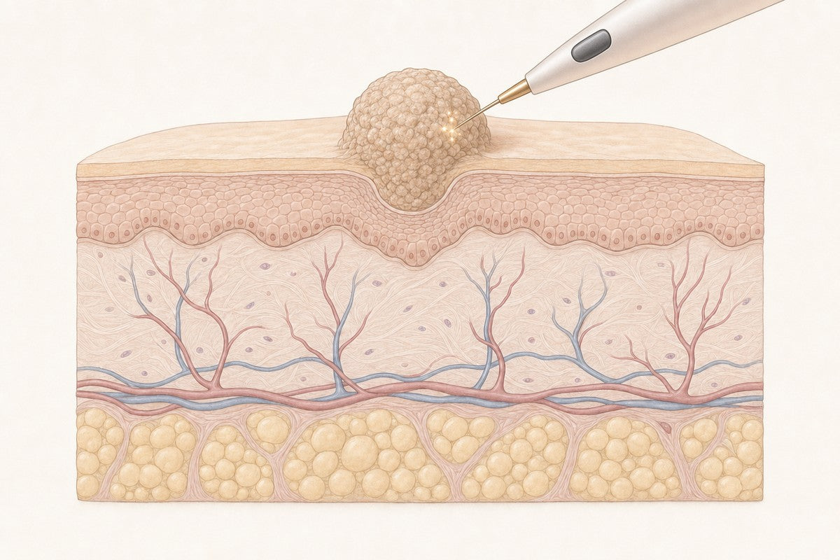 Seconds of treatment. Wart Removal at Laser Skin Clinics, Wolverhampton