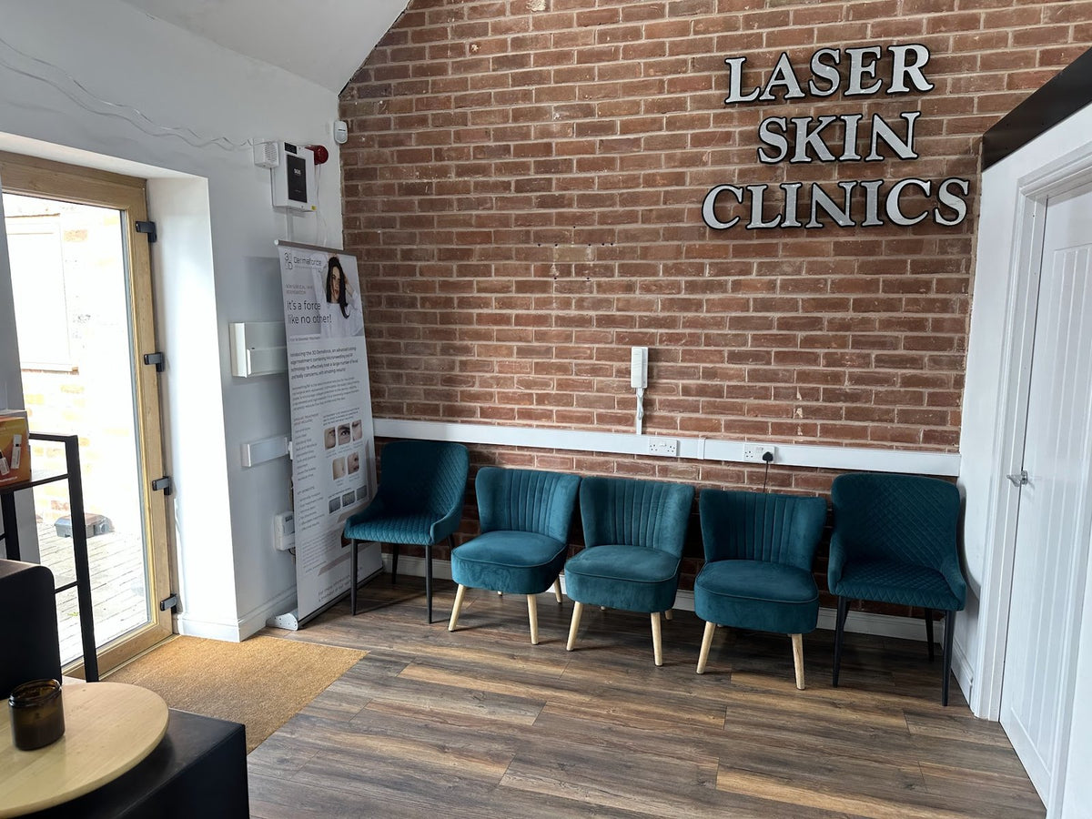 The waiting area at Laser Skin Clinics, Perton Farm Barns, Wolverhampton