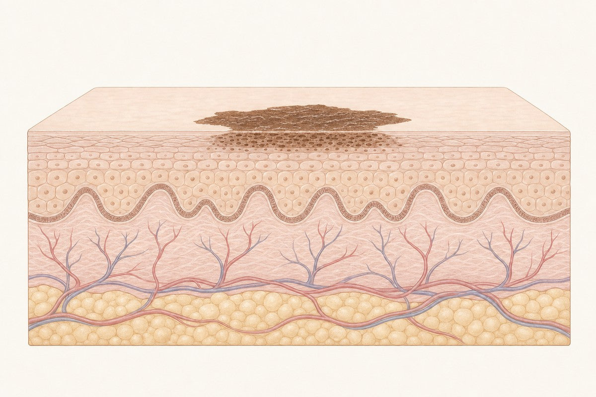 It darkens, that's good. Age Spot Removal at Laser Skin Clinics, Wolverhampton