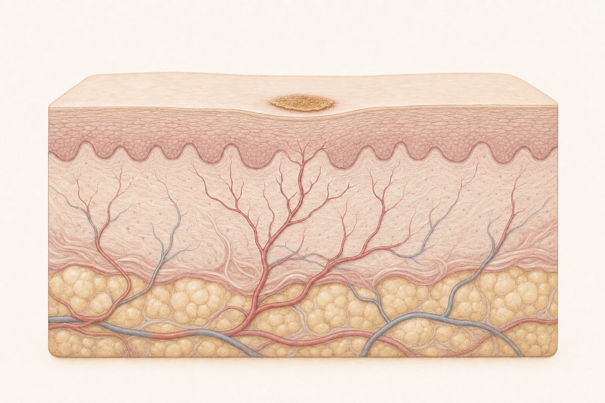 A tiny crust. Cherry Angioma Removal at Laser Skin Clinics, Wolverhampton