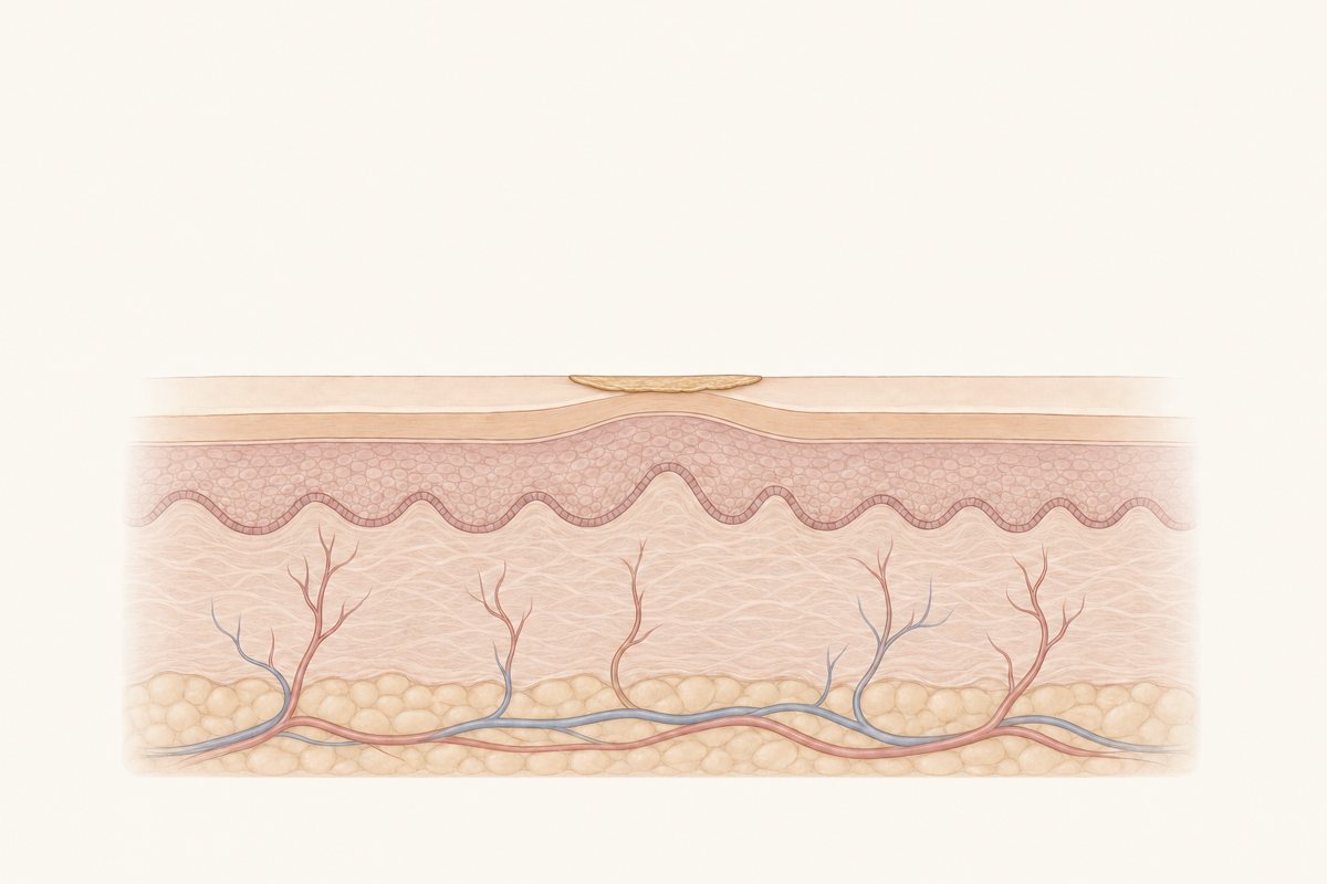 A tiny dry crust. Skin Tag Removal at Laser Skin Clinics, Wolverhampton