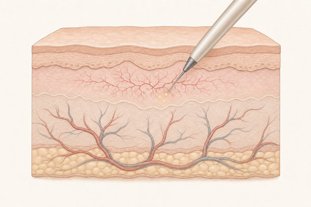 Sealed in seconds. Thread Vein Removal at Laser Skin Clinics, Wolverhampton
